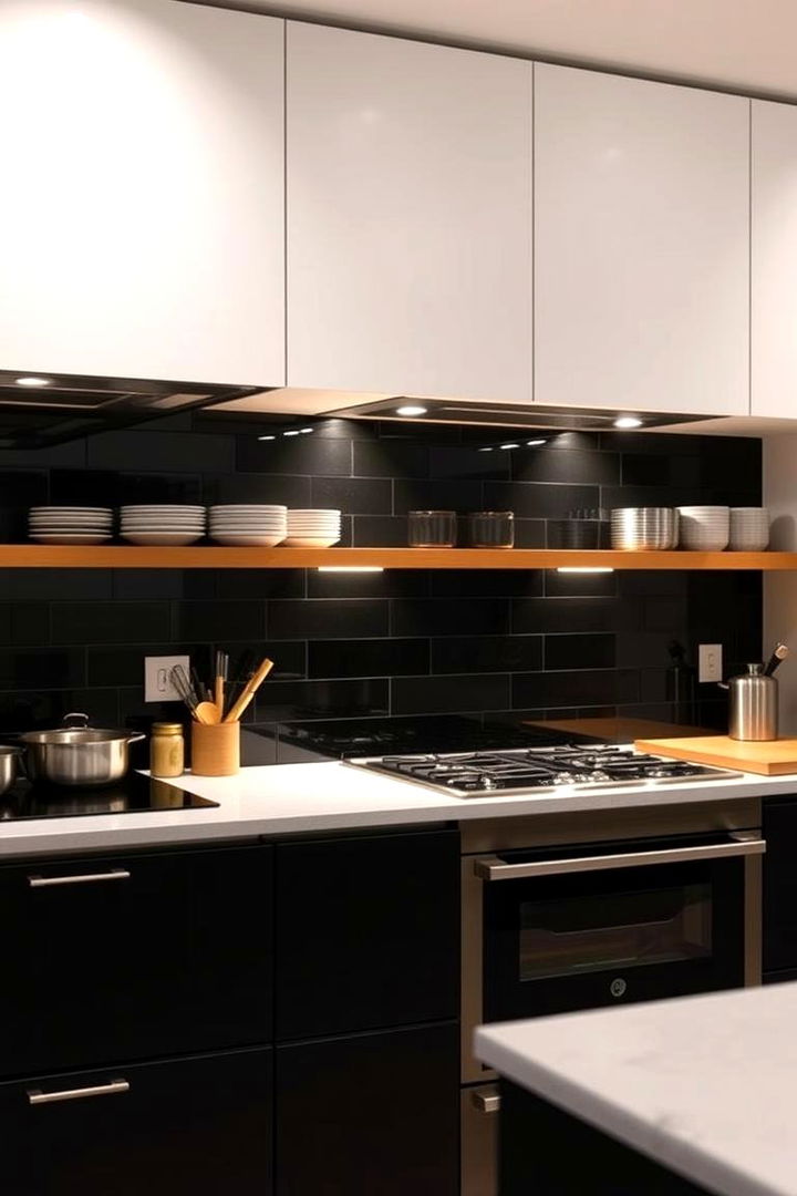 Elevated Culinary Experience - 22 Kitchen With Black Backsplash