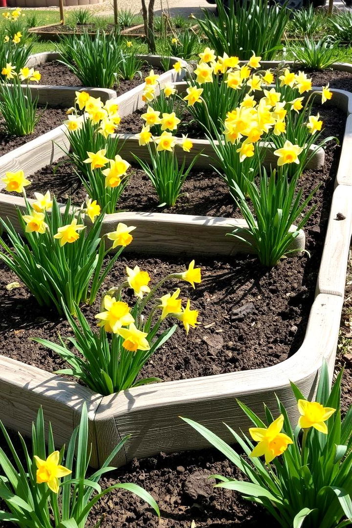 Elevated Garden Displays - 22 Daffodil Garden Ideas