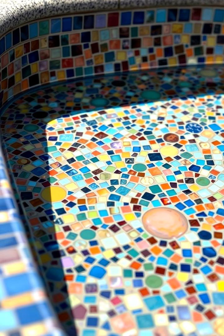 Elevating Style with Mosaic Tile Finishes - 22 Small Pool Ideas