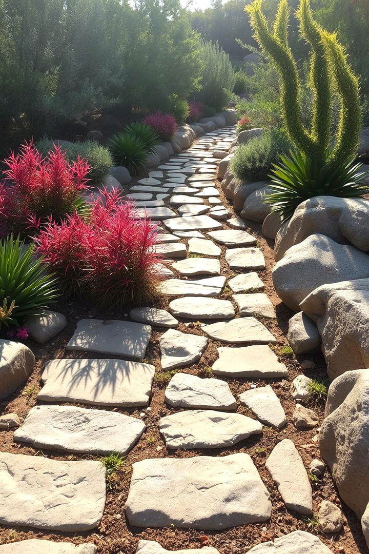 Embellished with Native Flora - 22 Flagstone Walkway Ideas