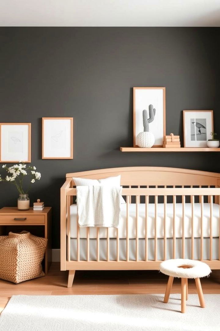 Embrace Clean Lines and Natural Fabrics - 22 Minimalist Nursery Ideas