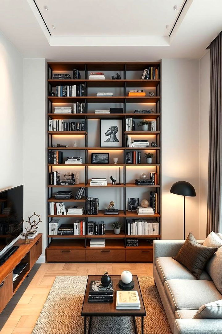 Embrace Vertical Space with Shelving - 22 small apartment decorating ideas