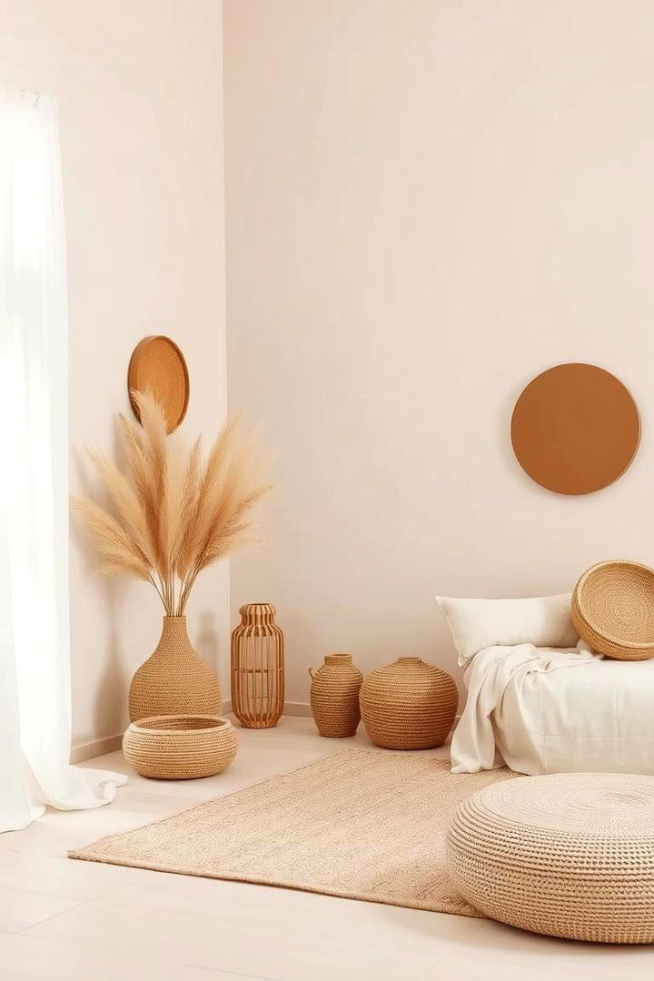 Embracing Minimalist Boho with Neutral Tones - 22 Small Boho Bedroom Ideas