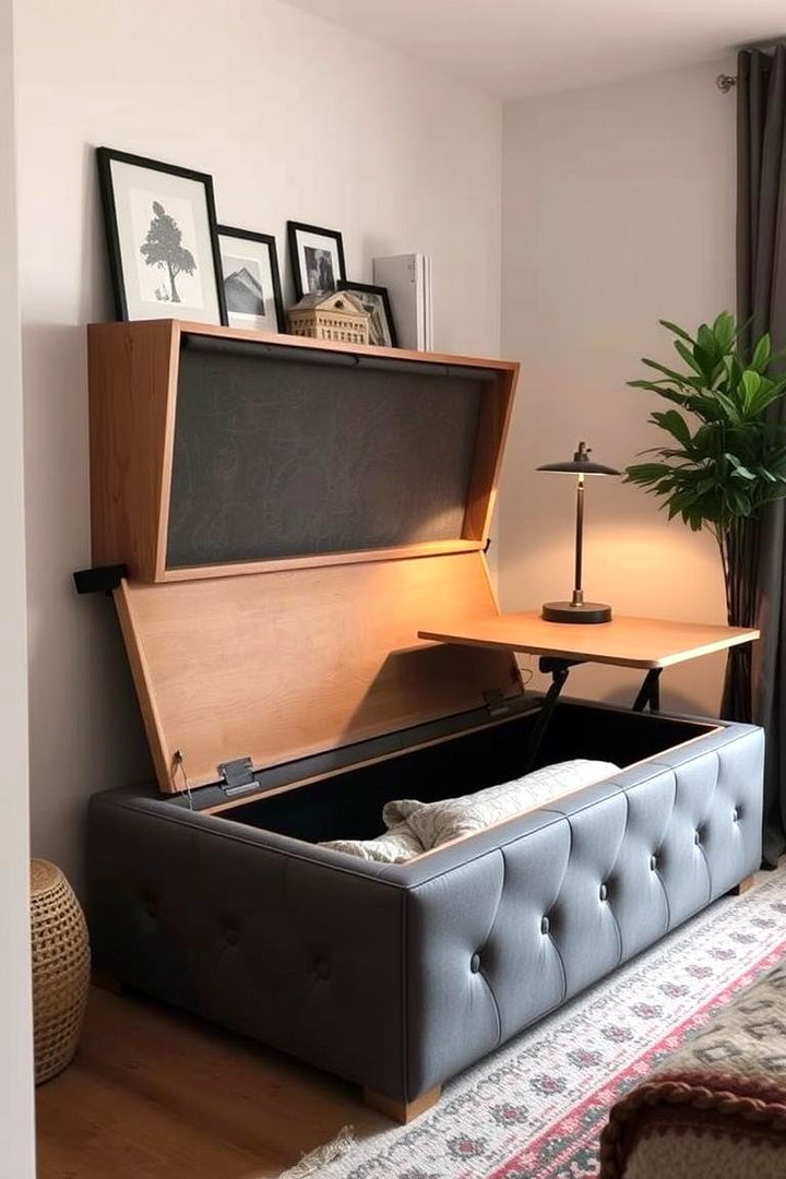 Embracing Multi functional Furniture for Space Saving - 22 Small Boho Bedroom Ideas