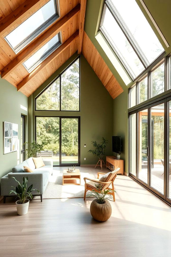 Embracing Natural Light and Energy - 22 Sage Green House With Black Door