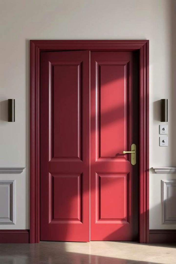 Embracing Subtle Sophistication - 22 Dark Red Front Door Ideas
