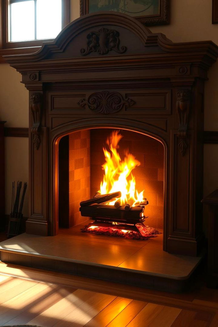 Embracing Warmth and Comfort - Traditional Fireplace Designs for a Cozy Living Room