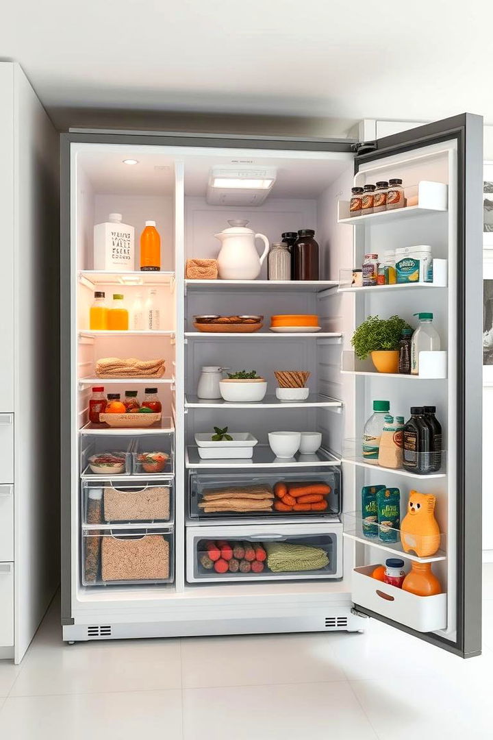 Embracing a Minimalist Approach - 22 Fridge Organization Ideas