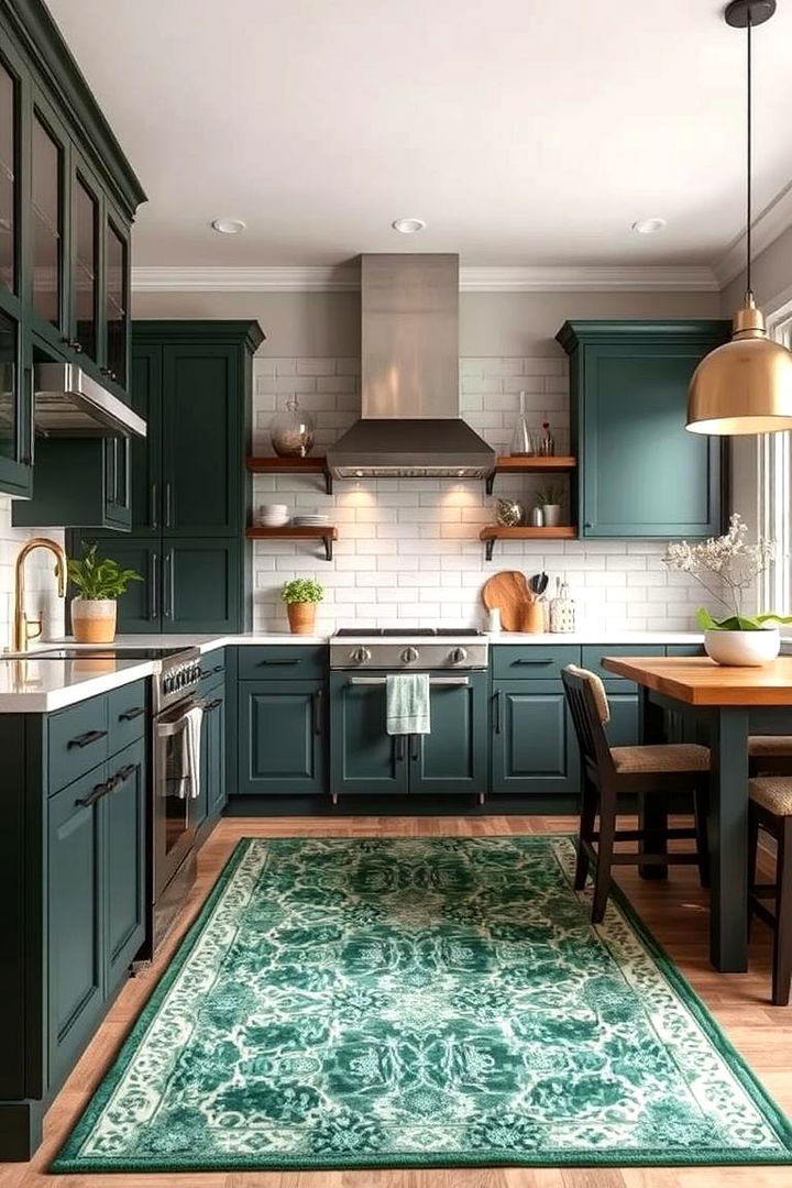 Emerald Green Area Rugs - 22 Emerald Green Kitchen Ideas