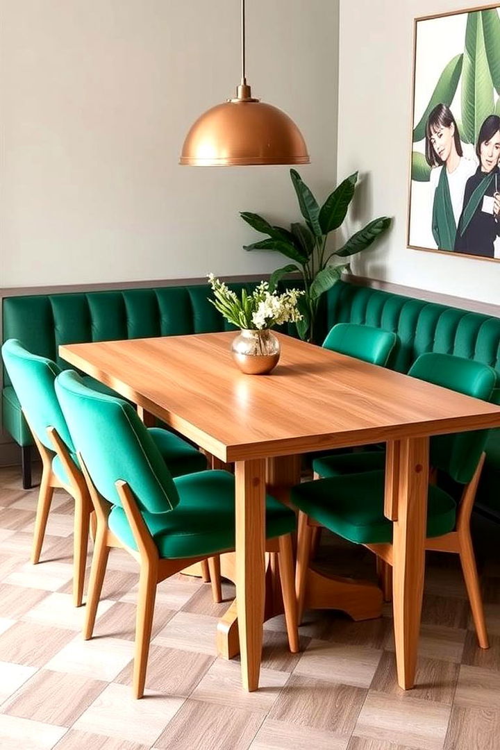 Emerald Green Dining Chairs - 22 Emerald Green Kitchen Ideas