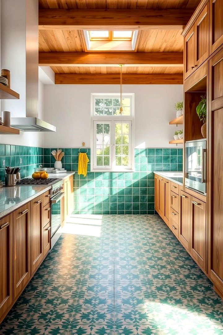 Emerald Green Floor Tiles - 22 Emerald Green Kitchen Ideas