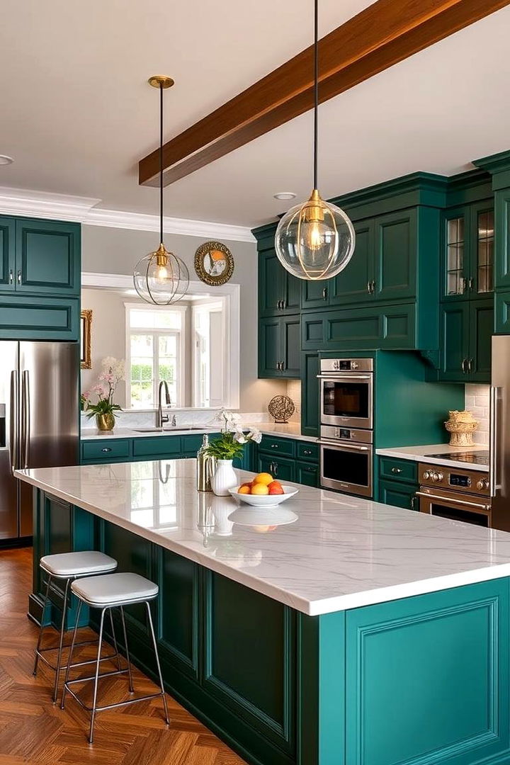 Emerald Green Kitchen Island - 22 Emerald Green Kitchen Ideas
