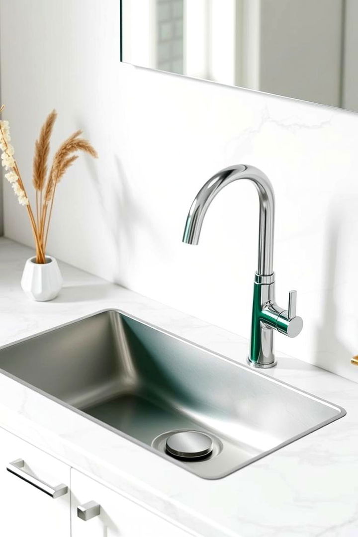 Emerald Green Sink and Fixtures - 22 Emerald Green Kitchen Ideas