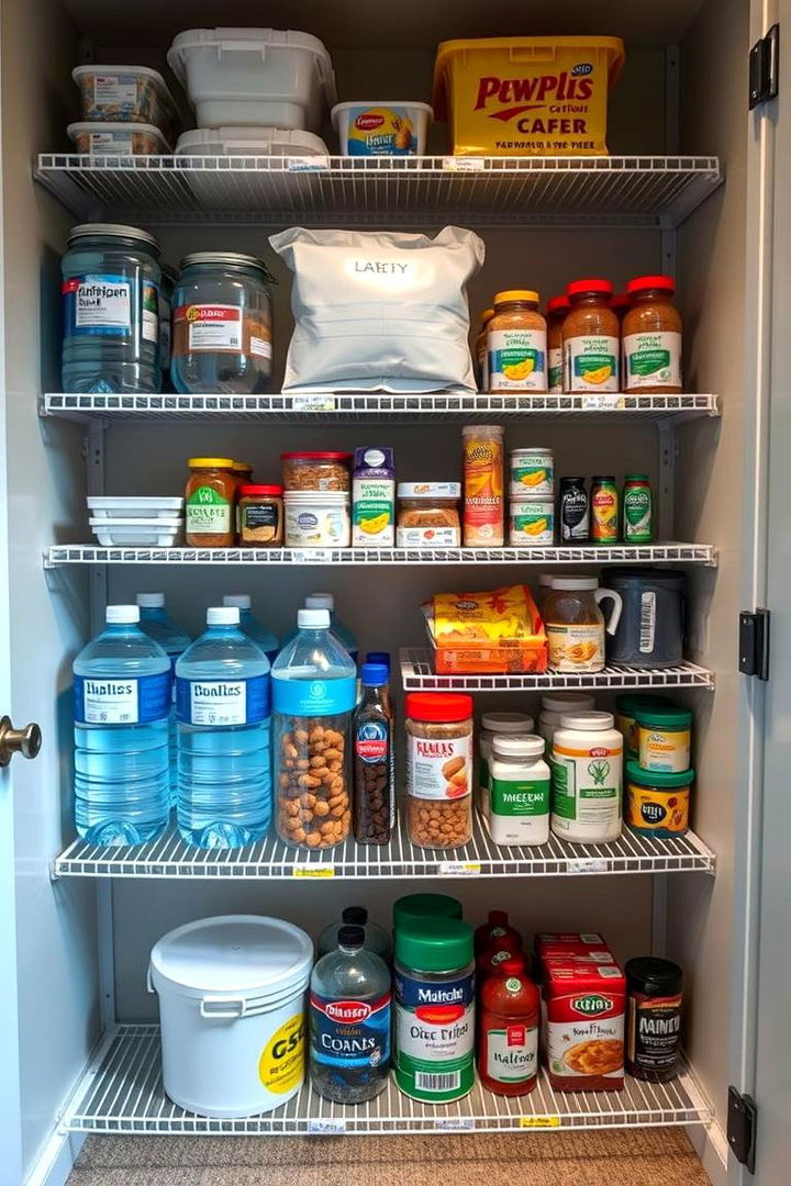 Emergency Water and Food Storage - 22 Safe Room Ideas