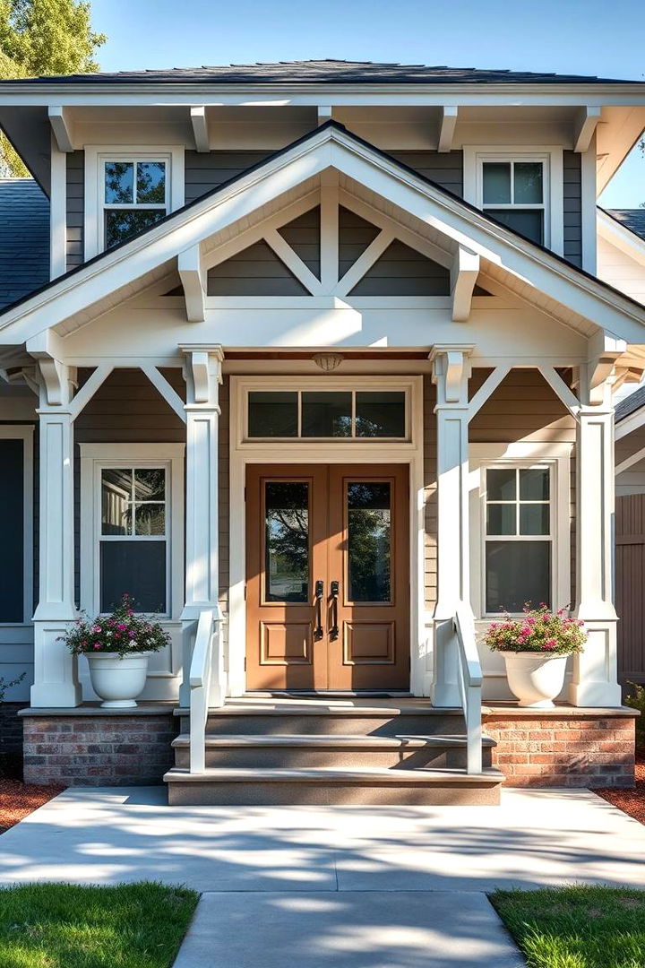 Emphasis on Symmetrical Facades - 22 Craftsman Style House Exterior Ideas