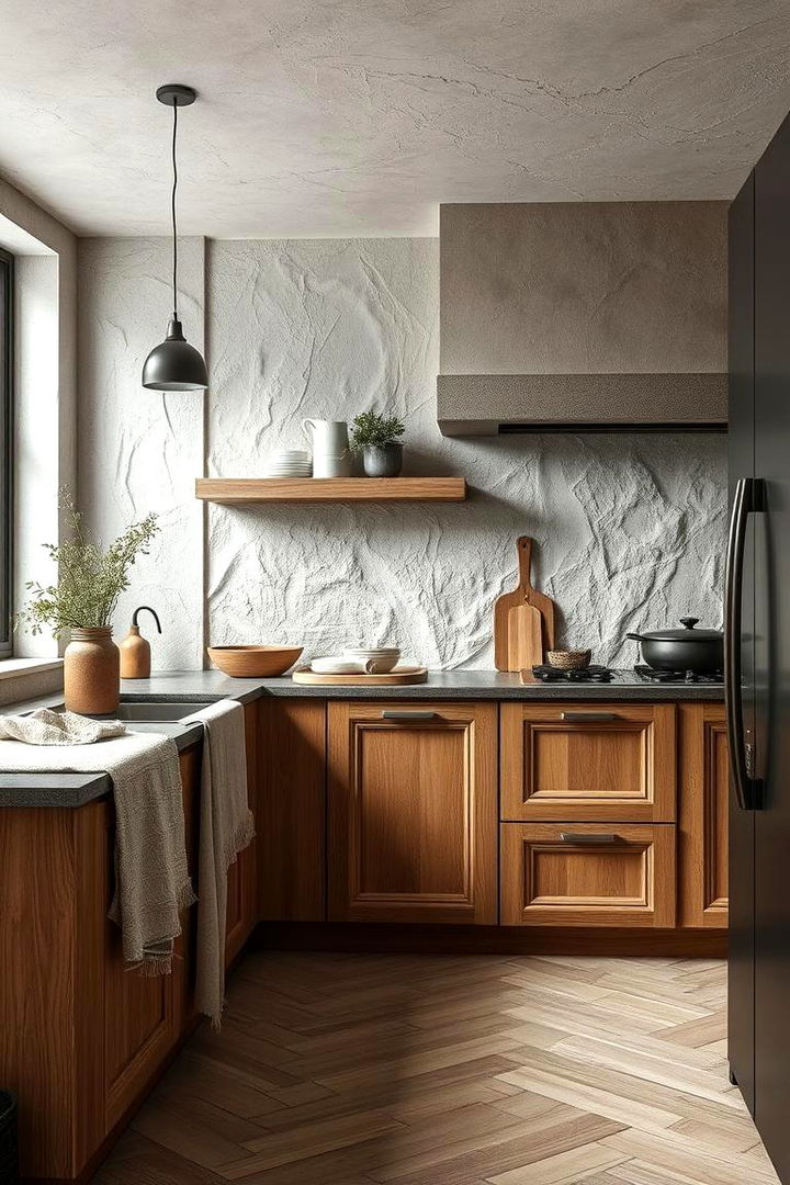 Emphasis on Texture and Subtle Patterns - 22 Japanese Style Kitchen Ideas