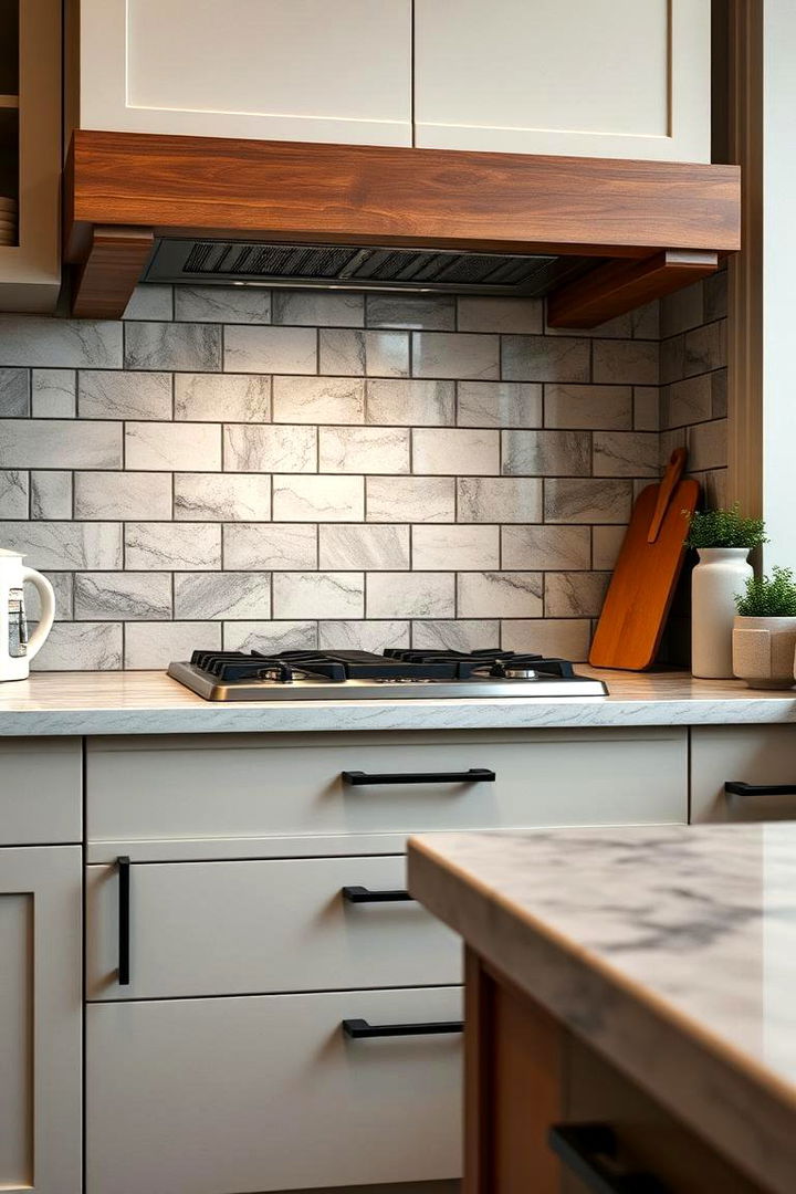 Emphasizing Black Grout Details - 22 Black Kitchen Floor Ideas