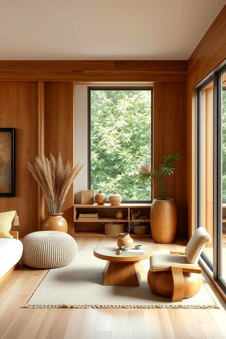 Emphasizing Crafted Wooden Accents - 22 Spanish Modern Interior Design Ideas