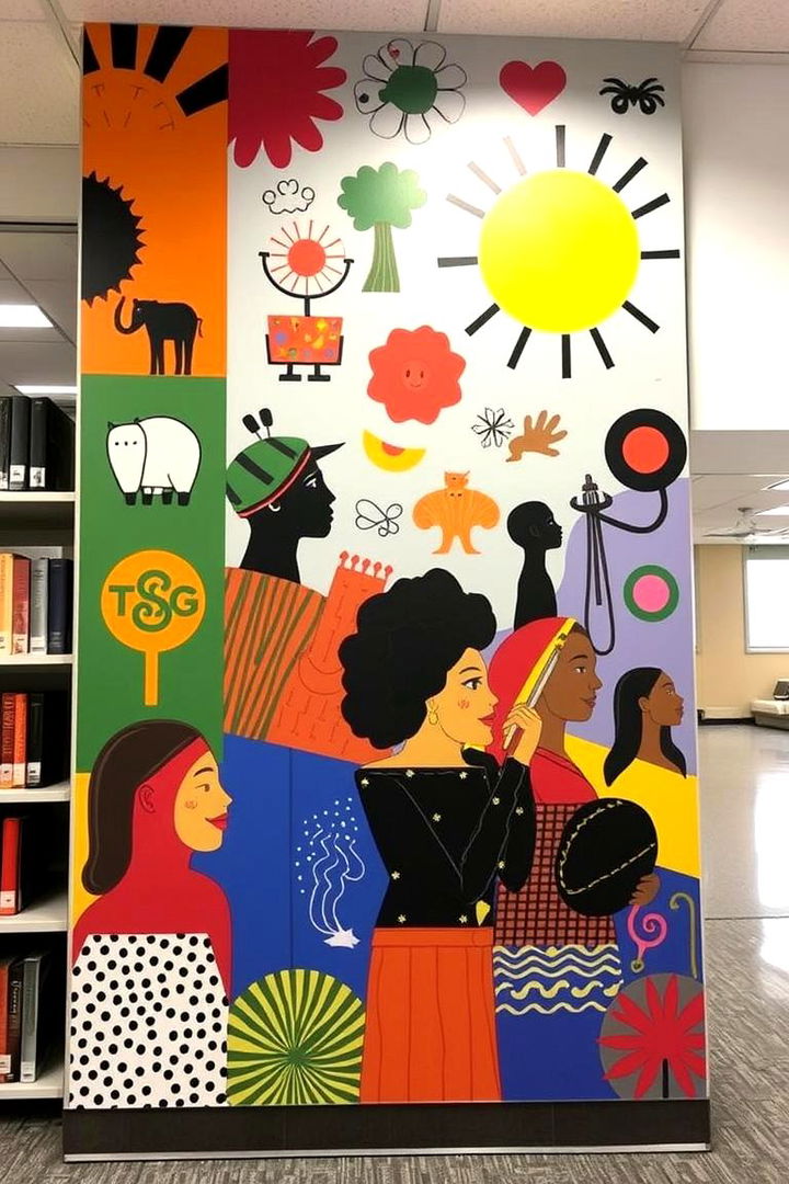 Emphasizing Diversity in Art - 22 Library Murals