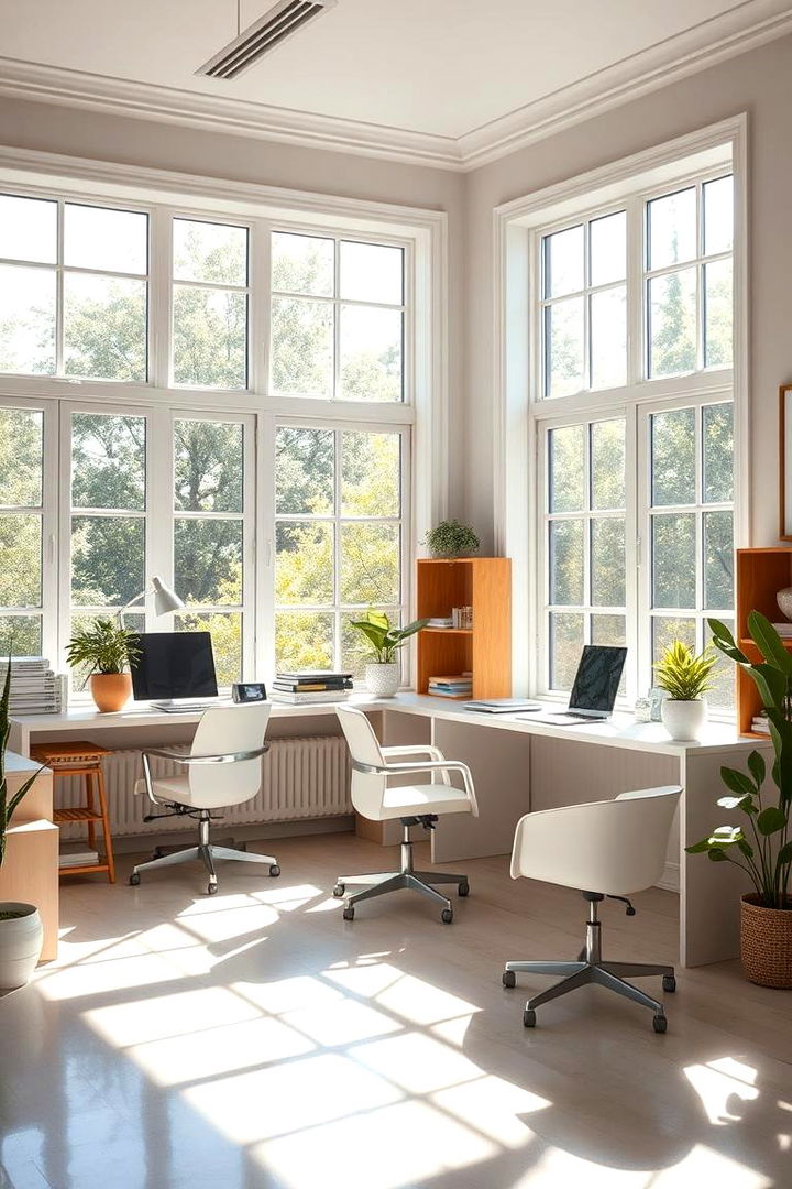 Emphasizing Natural Light - 22 Study Room Ideas