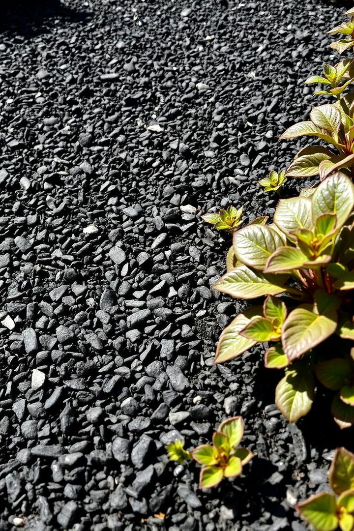 Emphasizing Texture and Depth in Design - 22 Black Mulch Landscaping Ideas