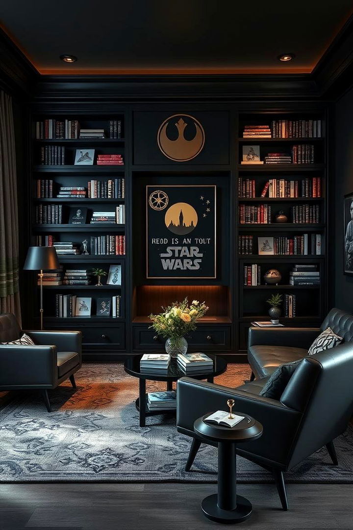 Empire Themed Reading Retreat - 22 Star Wars Man Cave Ideas