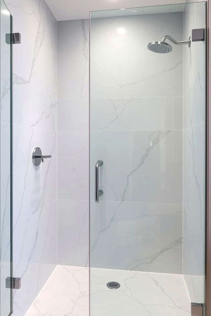 Enamelled Quartz Tiles - 22 Walk-in Shower Tile Ideas