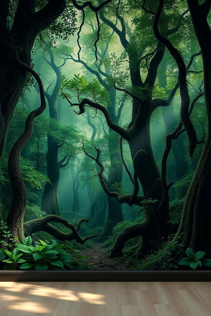 Enchanted Forest Mural - 22 Garden Mural Ideas