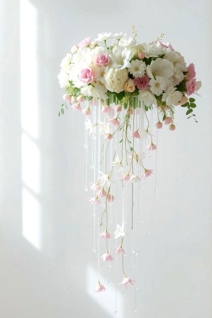 Enchanted Waterfall - 22 Floating Wedding Centerpiece Ideas