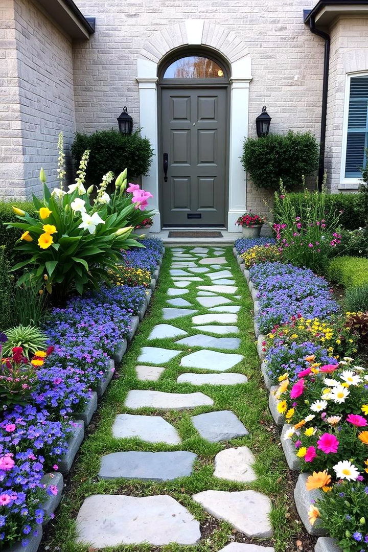 Enchanting Garden Path Leading to a Front Door - 22 Cottagecore House Exterior Ideas