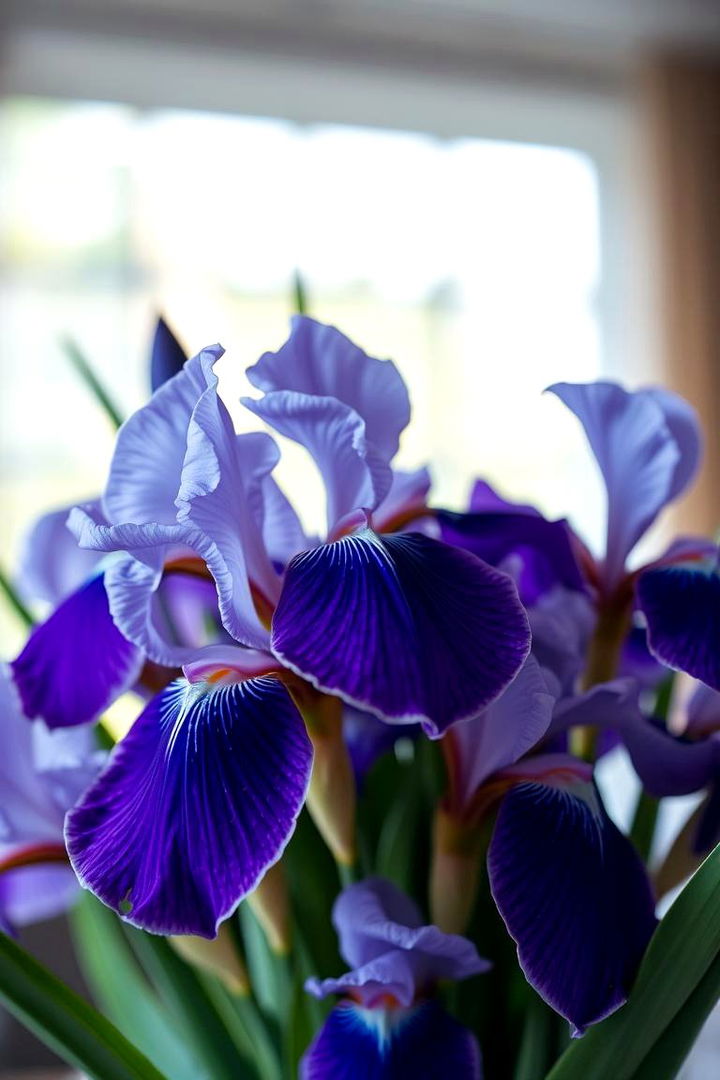 Enchanting Iris Arrangement - 22 Flower Centerpiece Ideas