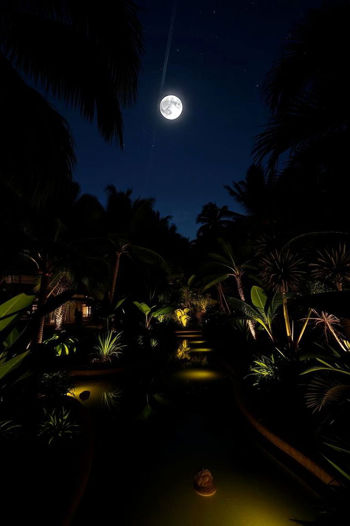 Enchanting Moonlit Garden - 22 Tropical Garden Ideas