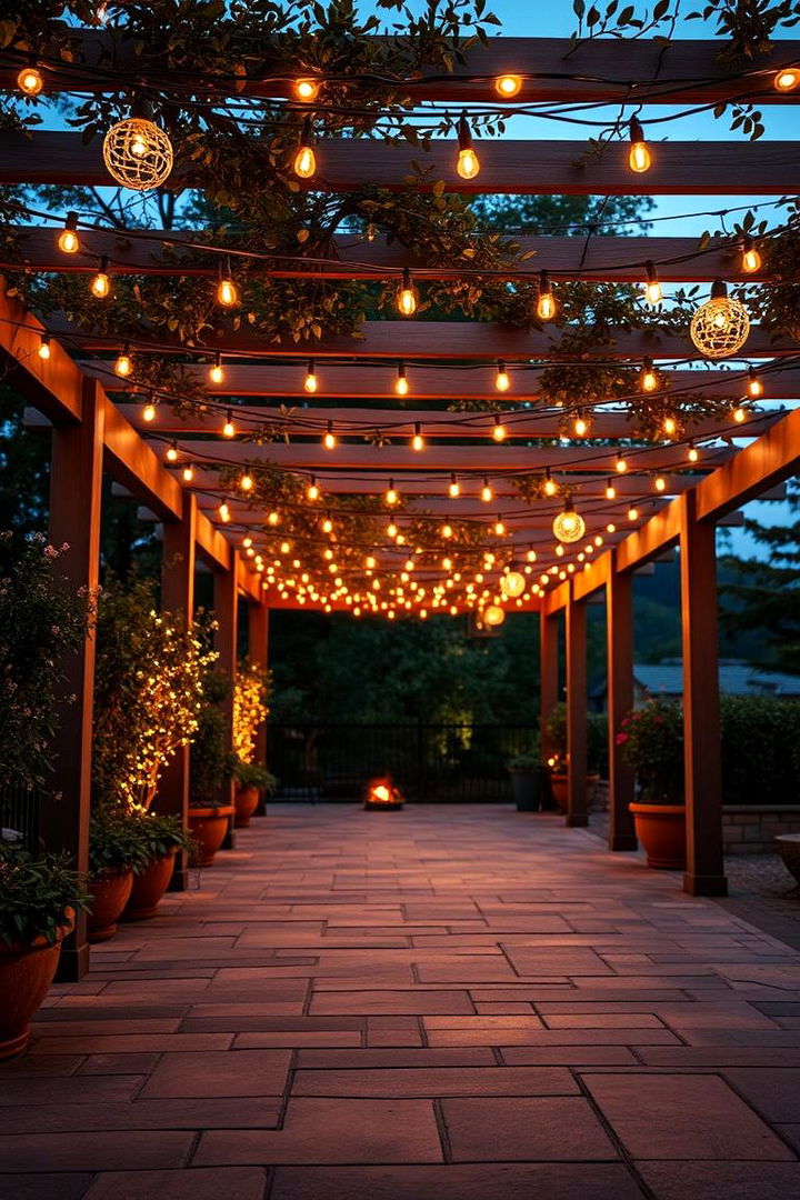 Enchanting Pergola Lighting - 22 Patio With a Pergola Ideas