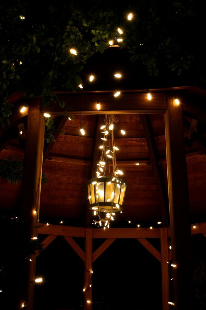 Enchanting String Lights - 22 Gazebo Lighting Ideas