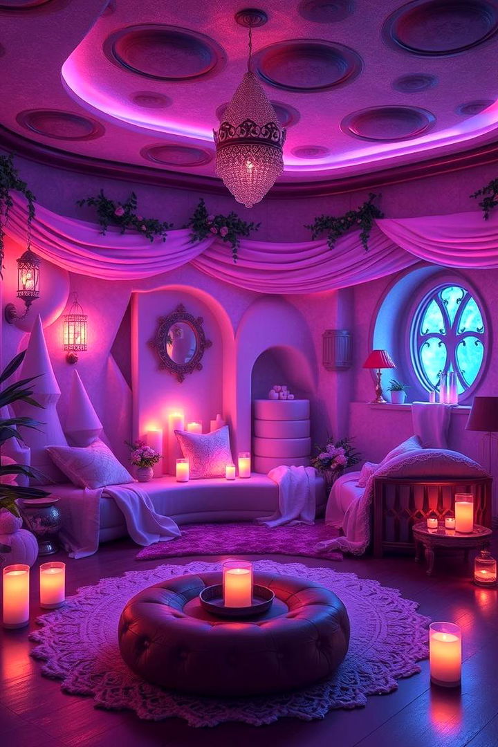 Enchantment Glow Decor - 22 Minecraft Themed Bedroom Ideas