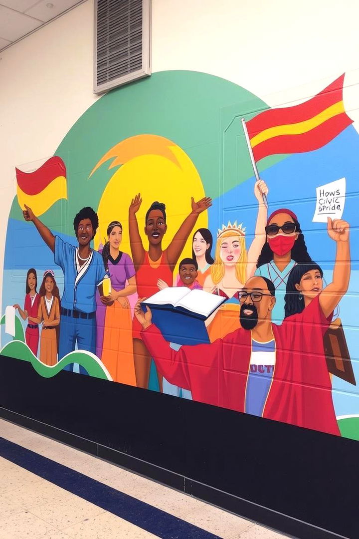Encouraging Civic Pride - 22 Library Murals