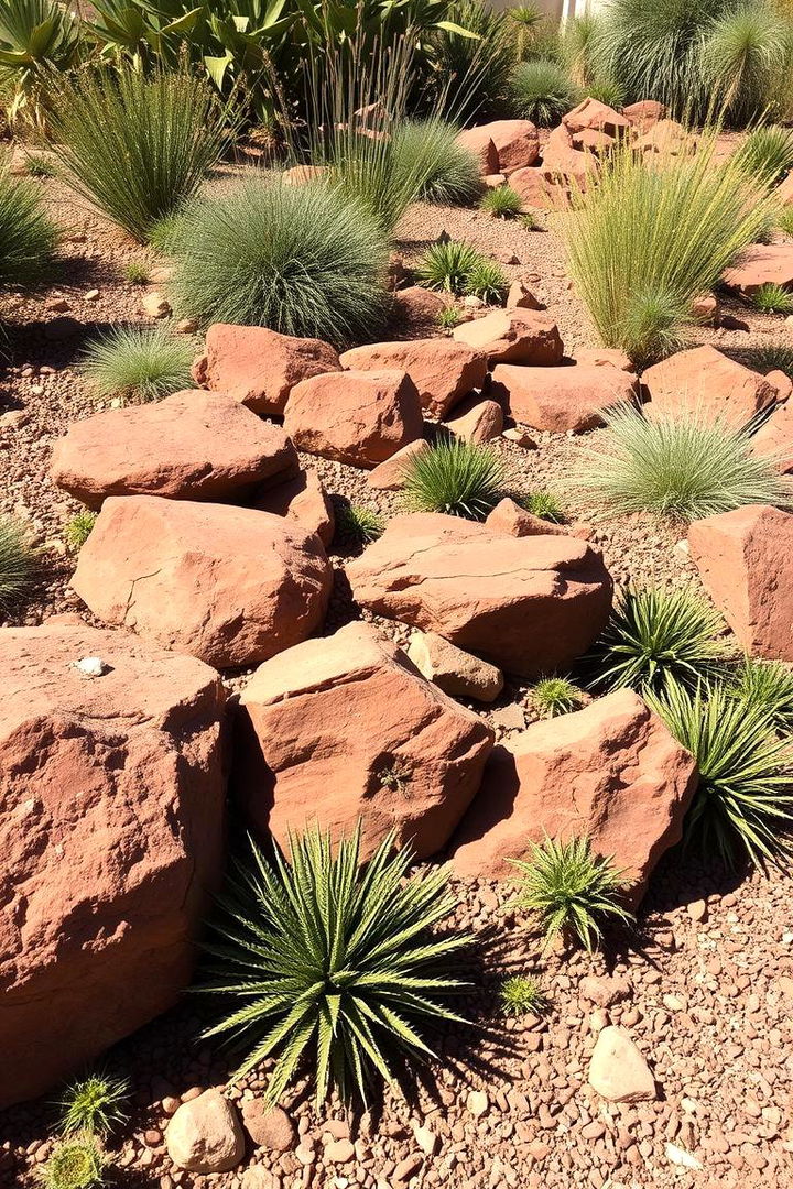 Encouraging Drought Tolerant Landscaping - 22 Red Lava Rock Landscaping Ideas
