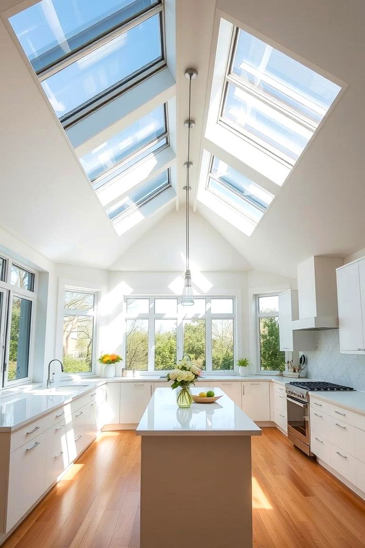 Encouraging Natural Light - 22 Kitchens Without Upper Cabinets