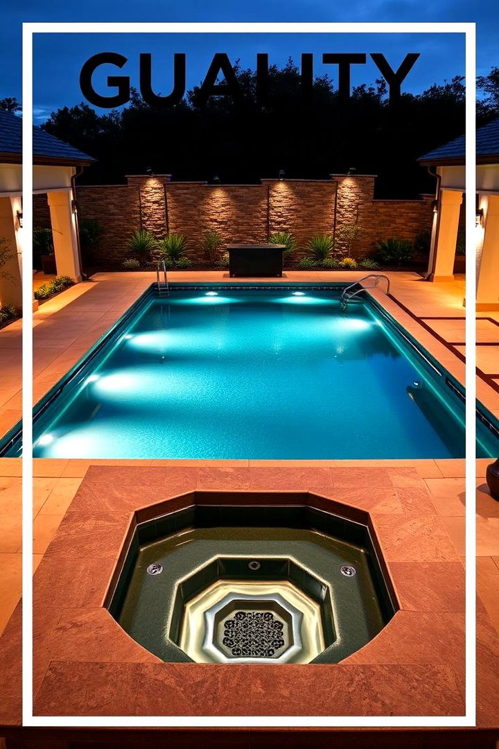 Enduring Quality and Warranty Assurance - 22 Rectangle Pool With Hot Tub