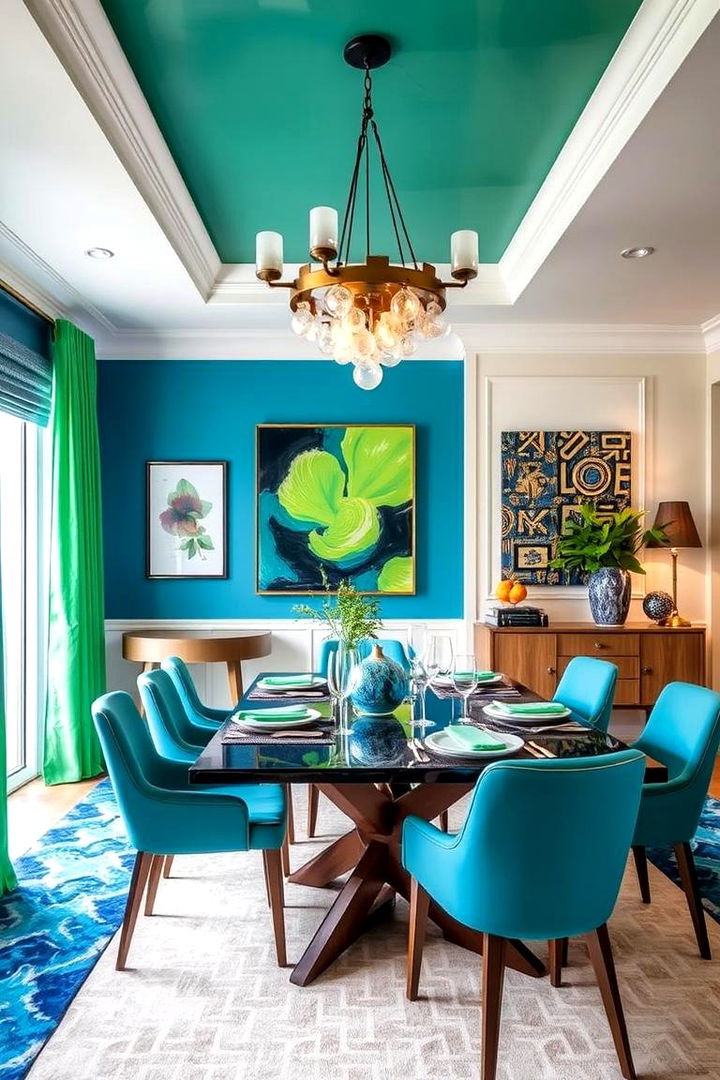 Energetic Blue Green Twist - 22 Blue and Green Color Combos for Decorating