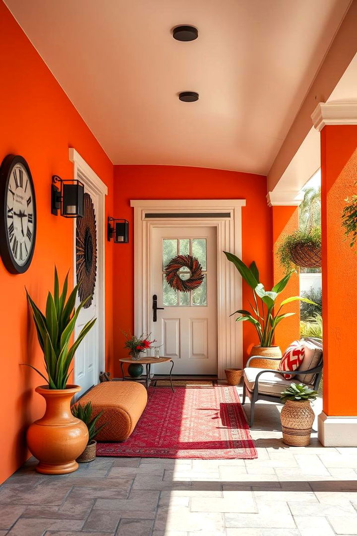 Energetic Orange - 22 Porch Paint Colors