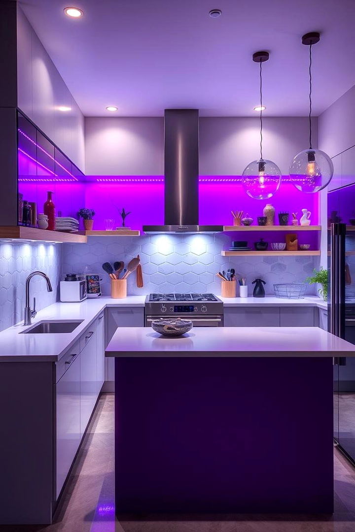 Energetic Purple Highlights - 22 Kitchen Color Ideas