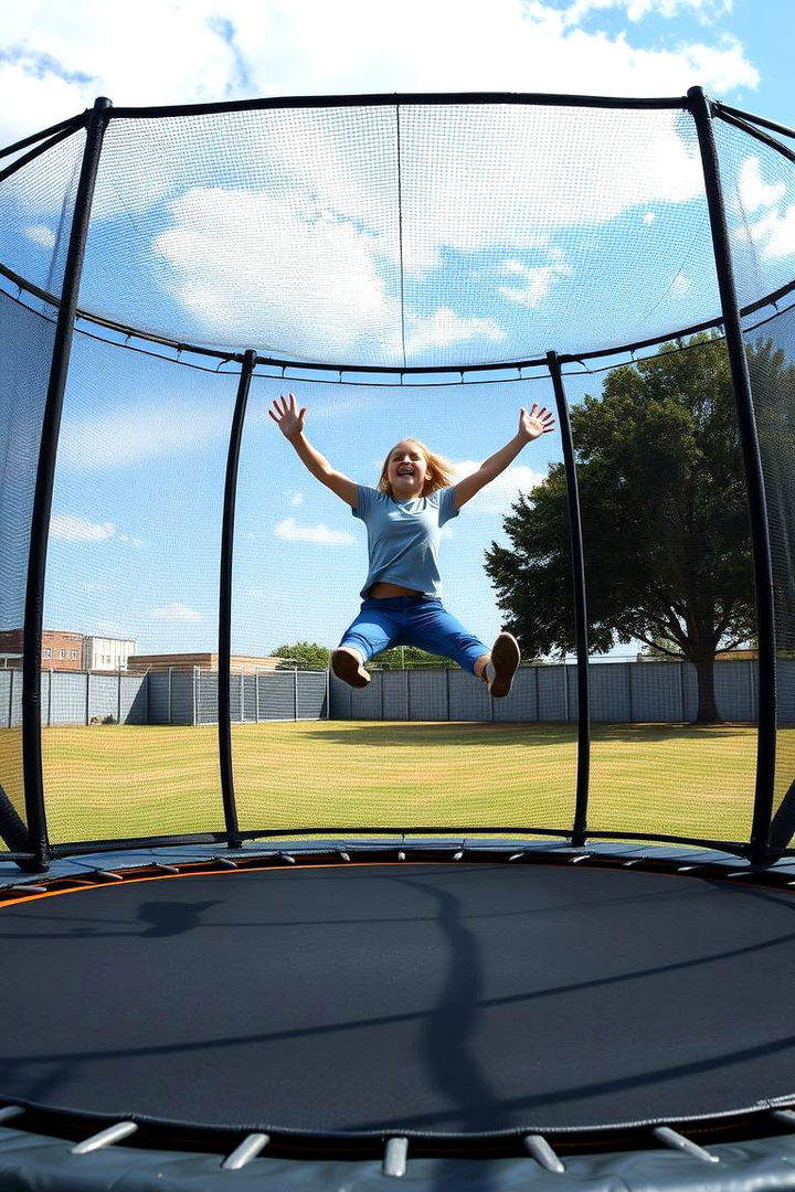 Energetic Trampoline Zone - 22 Backyard Playground Ideas