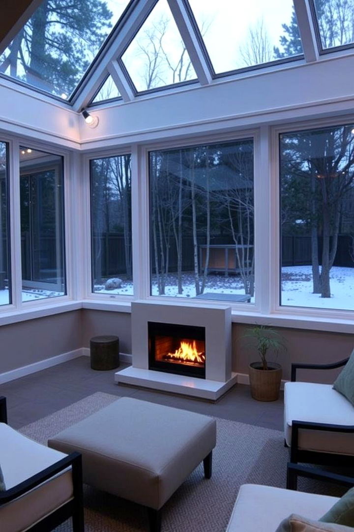 Energy Efficiency - 22 Sunroom With Fireplace