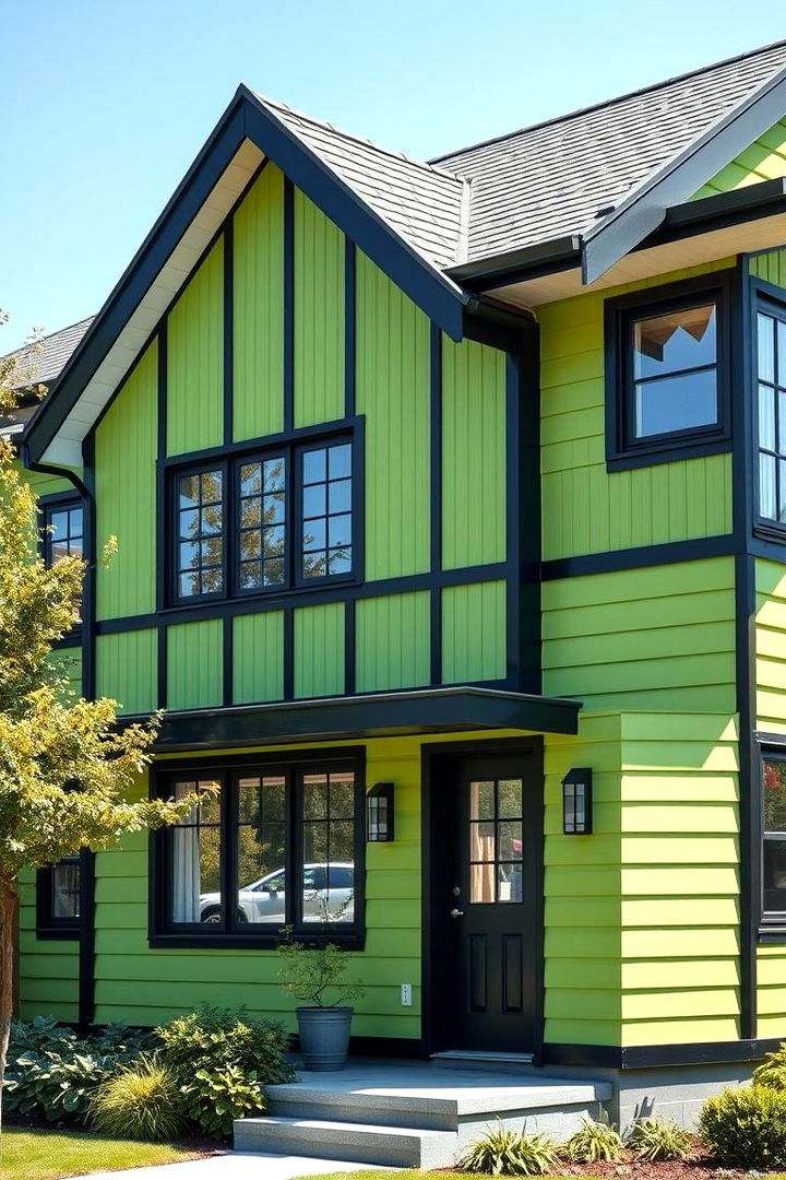 Energy Efficiency Benefits - 22 Green House Exterior With Black Trim