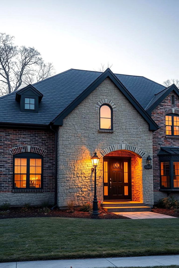 Energy Efficiency Enhancements - 22 Brick Houses With Stone Accents