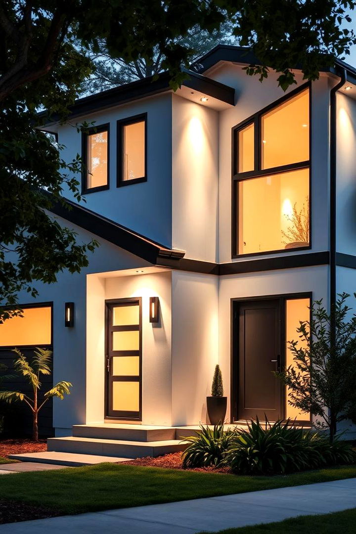 Energy Efficiency Opportunities - 22 single story white house black trim