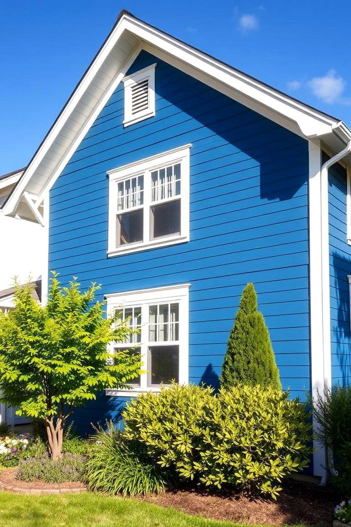 Energy Efficiency - 22 Blue House Siding With White Trim