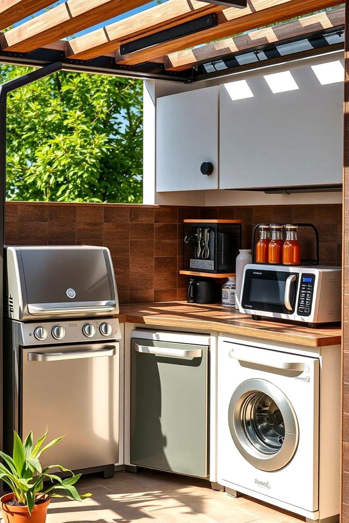 Energy Efficient Appliances - 22 Small Outdoor Kitchen Ideas
