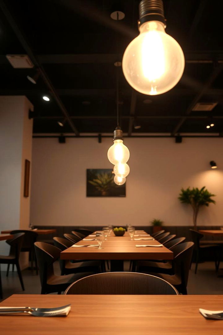 Energy Efficient Bulbs for Brighter Dining - 22 Small Dining Room Lighting Ideas